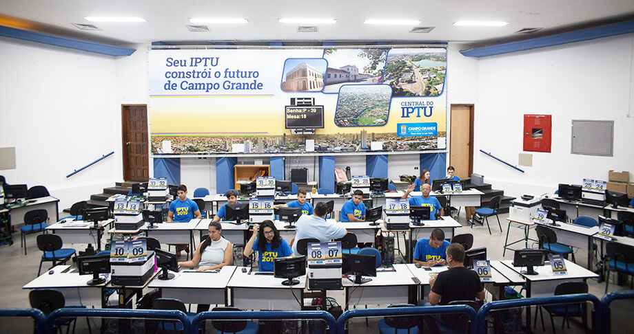 Central de atendimento do IPTU em Campo Grande