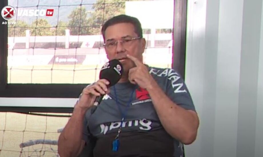 Vanderlei Luxemburgo atendeu a imprensa na apresentação Vasco