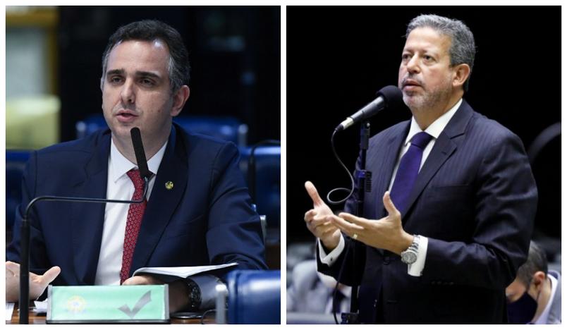Rodrigo Pacheco (DEM-MG) e Arthur Lira (PP-AL)
