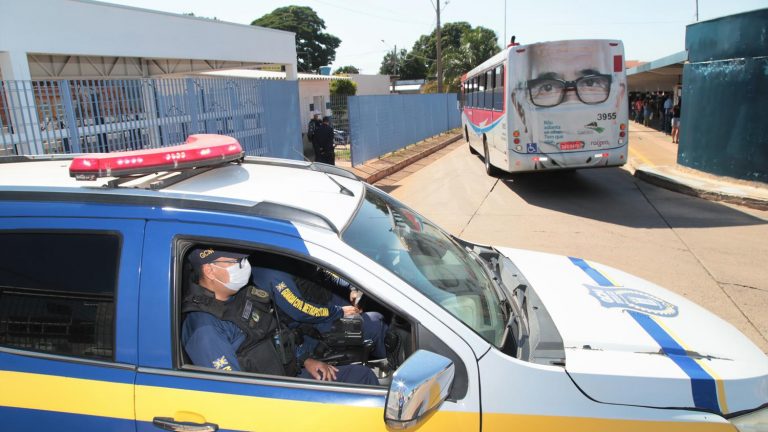 A Prefeitura de Campo Grande instalou uma base da Guarda Civil Metropolitana no Terminal Bandeirantes