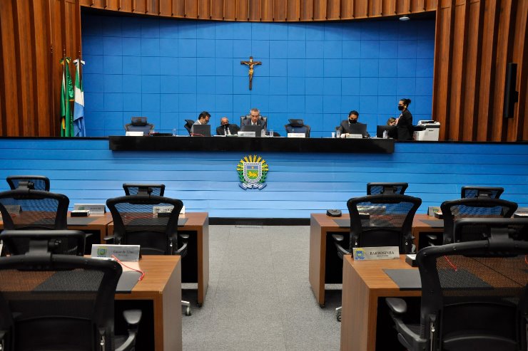 Plenário da Assembleia Legislativa de Mato Grosso do Sul, onde são realizadas as sessões ordinárias