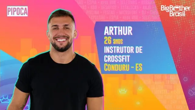 Arthur Picoli, instrutor de crossfit, é o líder da segunda semana do 'BBB21'