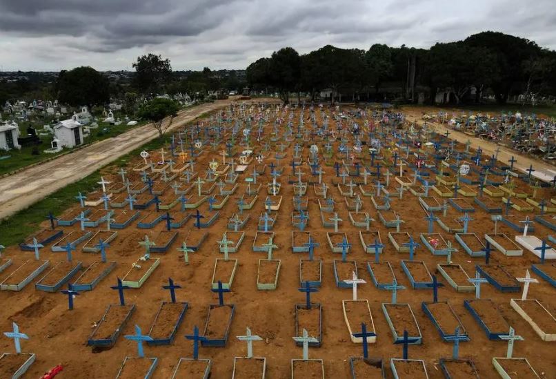 O Cemitério Parque de Manaus em meio ao surto da Covid-19