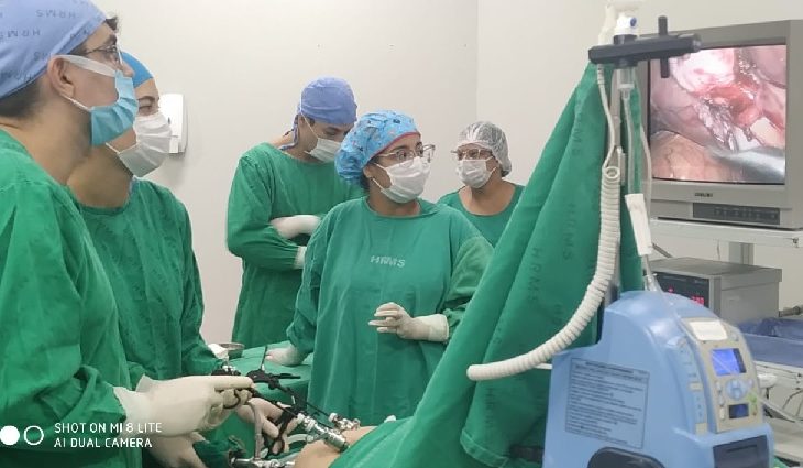Hospital disponibilizou equipe com seis cirurgiões, cinco residentes, quatro anestesistas, dois enfermeiros e 12 técnicos de enfermagem além do apoio administrativo da recepção