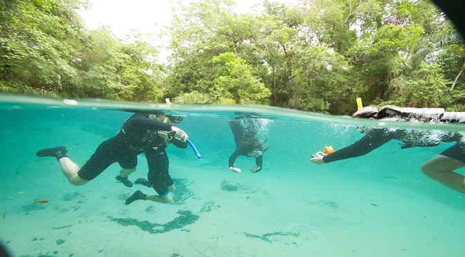 Turistas em Bonito