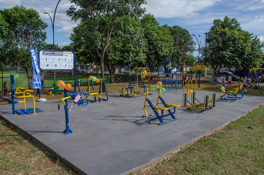 A Prefeitura de Campo Grande inaugurou nesta sexta-feira (5) a primeira academia ao ar livre de 2021