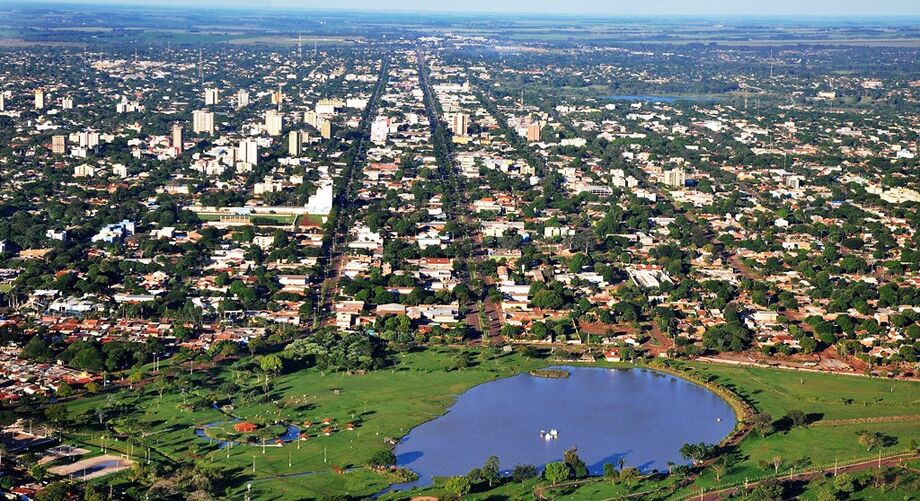 Vista aérea da cidade