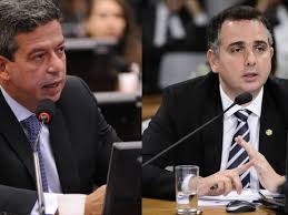 Candidatos à presidência da Câmara e do Senado, respectivamente, Arthur Lira e Rodrigo Pacheco