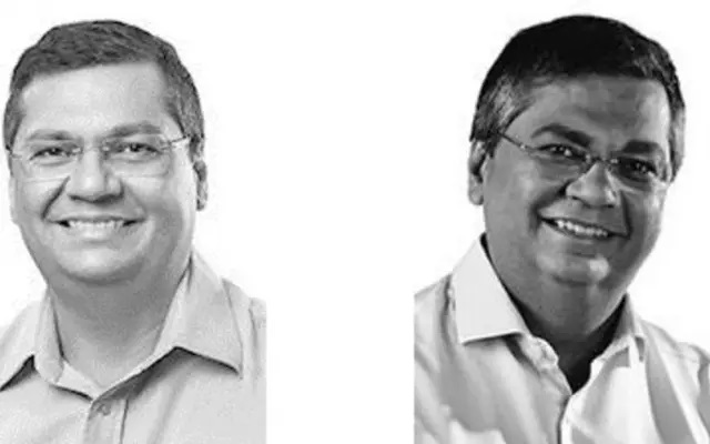 Fotos de Flávio Dino como candidato nas eleições de 2014 (esq.) e de 2018 usadas no site do TSE; imagens aparecem em amostra de banco de dados vazado