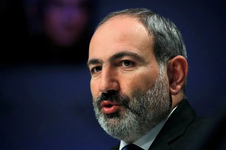 O primeiro-ministro da Armênia, Nikol Pashinyan, durante o Fórum Econômico Mundial de 2019, em Davos