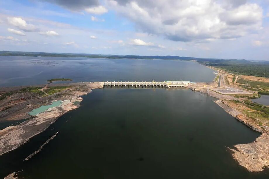 Reservatório da usina hidrelétrica de Belo Monte, no Pará