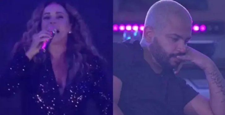 Daniela Mercury faz show no 'BBB21' e o rapper Projota dá as costas