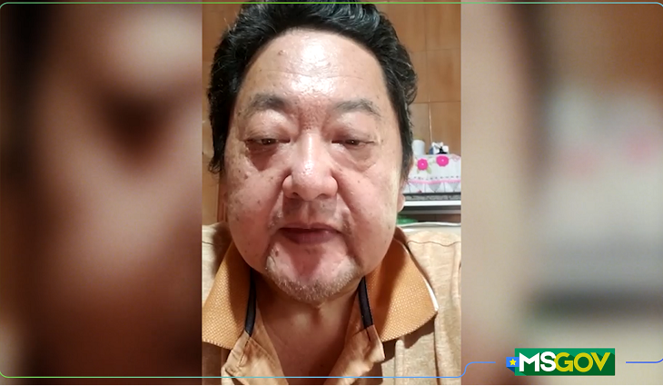 Roberto gravou um vídeo para falar do tratamento recebido no hospital estadual de Mato Grosso do Sul
