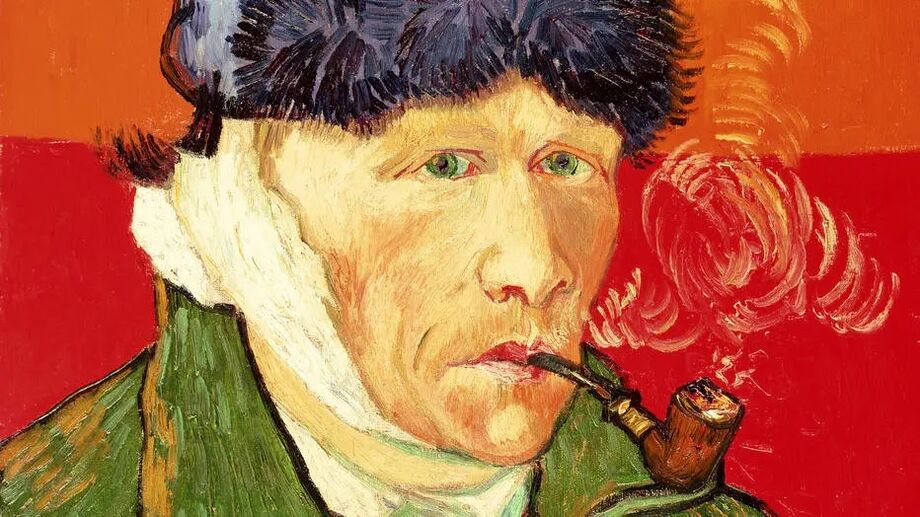No 'Autorretrato com Bandagem na Orelha' (1889), Rodrigo Naves vê na divisão da tela algo que antecipa a cor de Rothko