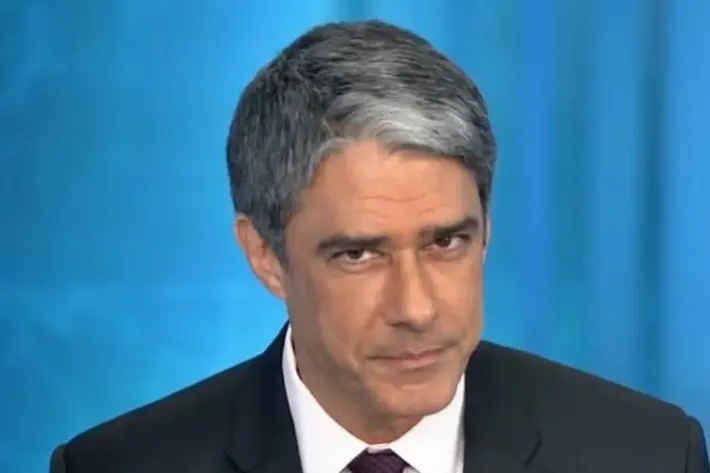 O jornalista William Bonner, apresentador do Jornal Nacional, da TV Globo
