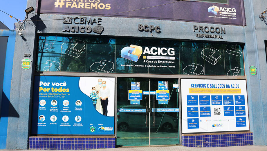 ACICG fica localizada na Rua 15 de Novembro, no Centro de Campo Grande