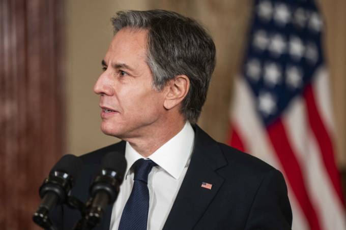 O secretário de Estado dos Estados Unidos, Anthony Blinken