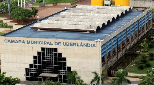 O prédio da Câmara Municipal de Uberlândia, em Minas Gerais