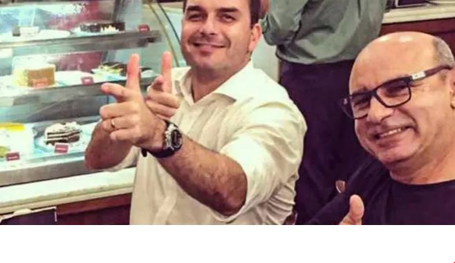 Flávio Bolsonaro e Fabrício Queiroz