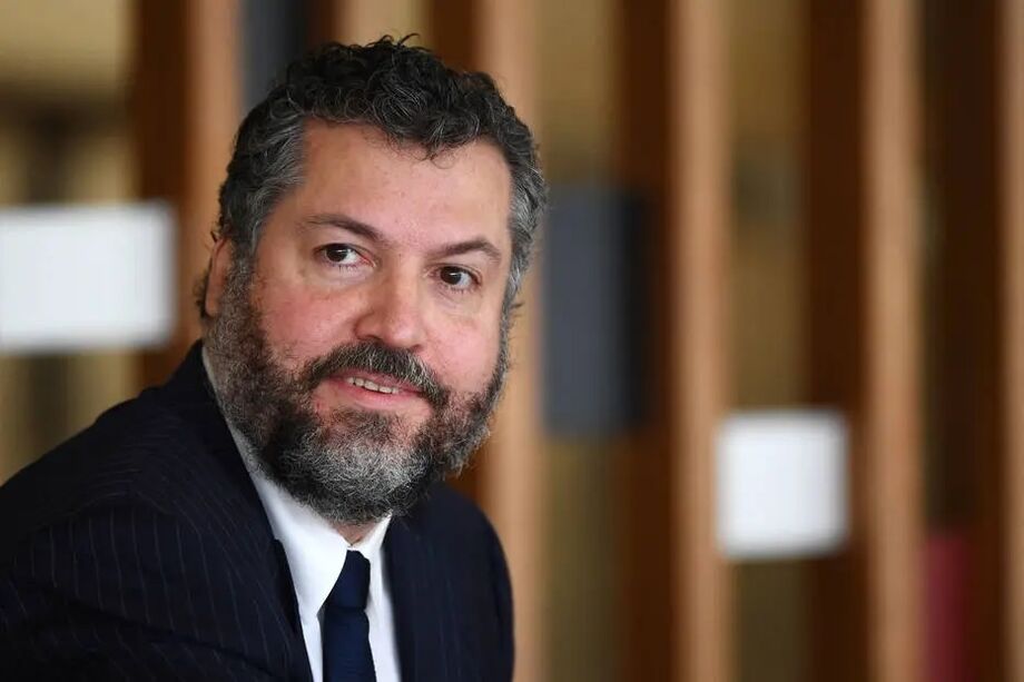 O ministro das Relações Exteriors, Ernesto Araujo, durante entrevista coletiva no Palácio Itamaraty
