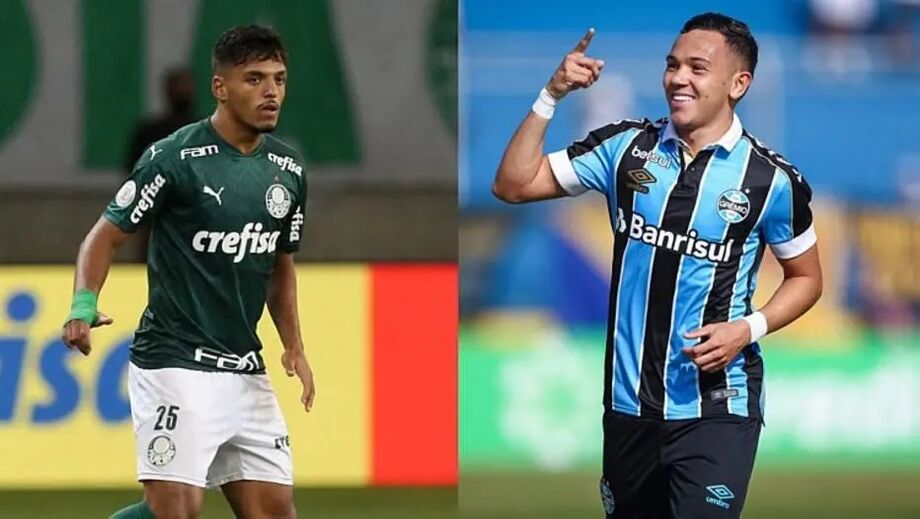 Gabriel Menino e Pepê: revelações atuais de Palmeiras e de Grêmio