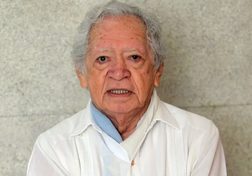 O poeta Thiago de Mello, em 2016