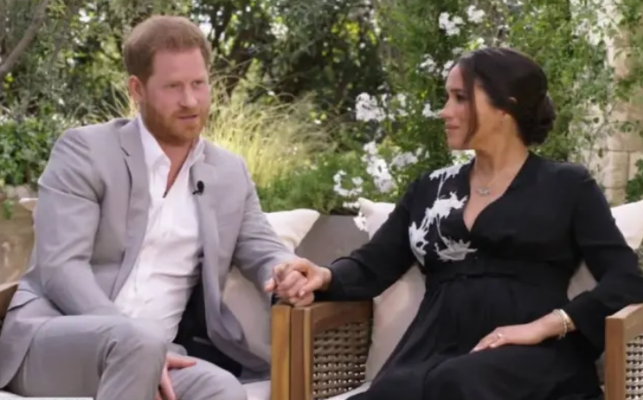 Príncipe Harry e Meghan Markle em entrevista à Oprah Winfrey