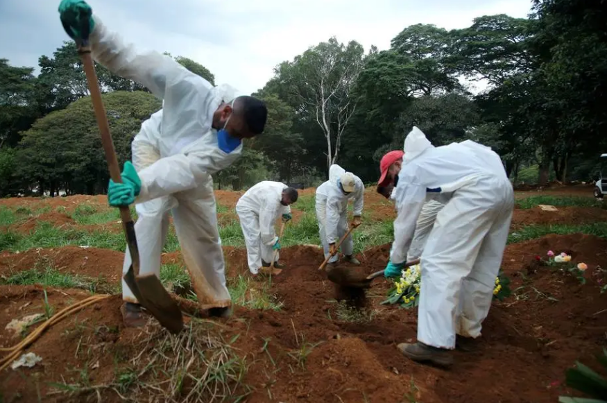 Brasil tem 2ª maior taxa mundial de mortes diárias por covid