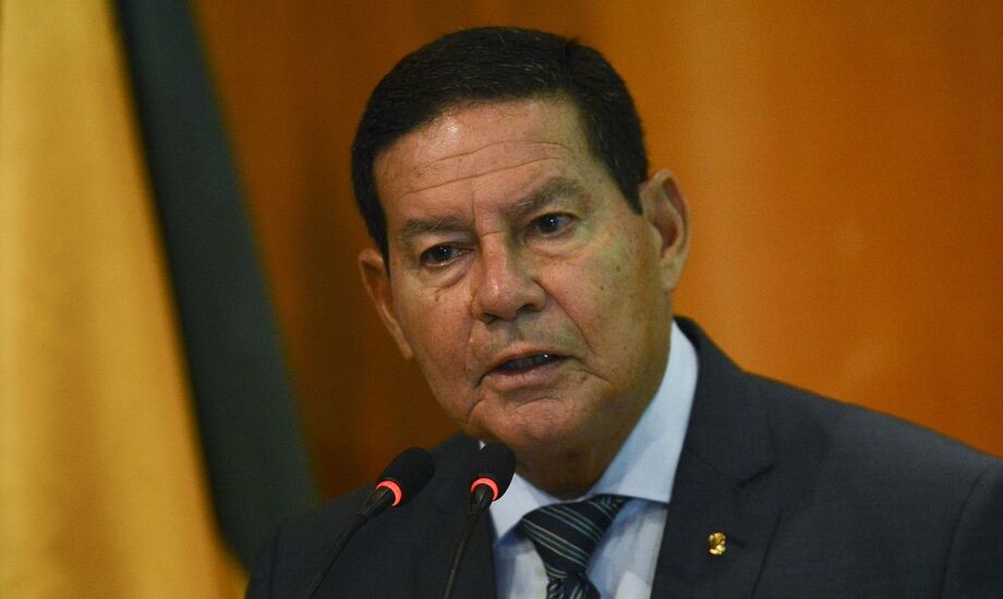 O vice-presidente, Hamilton Mourão (PRTB)