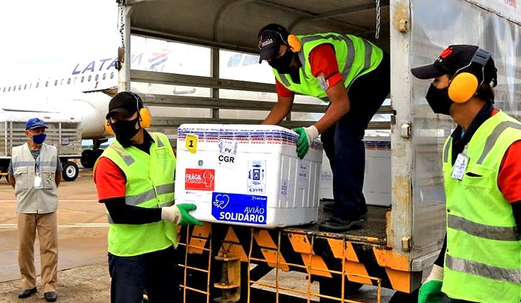 Sétima remessa de vacina com 30,6 mil doses de Coronavac chega nesta terça-feira em MS