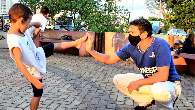 A capoeira acontece há 4 anos no Parque Sóter