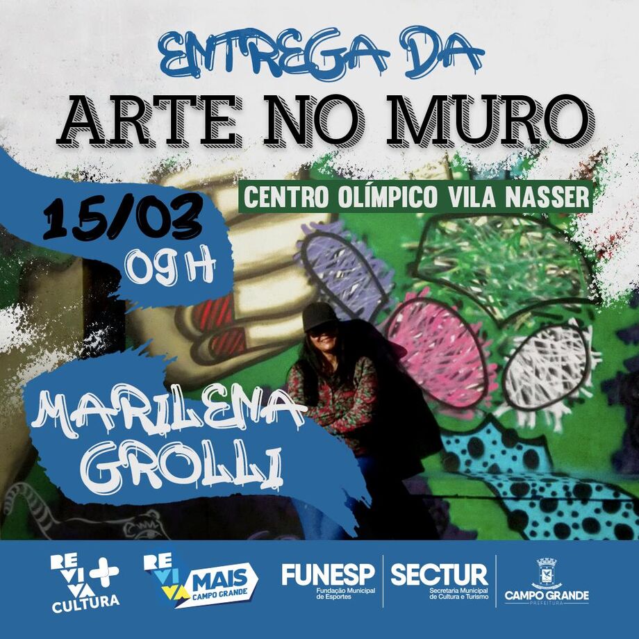 Grafite no Centro Olímpico Vila Nasser será entregue na próxima segunda-feira (15)