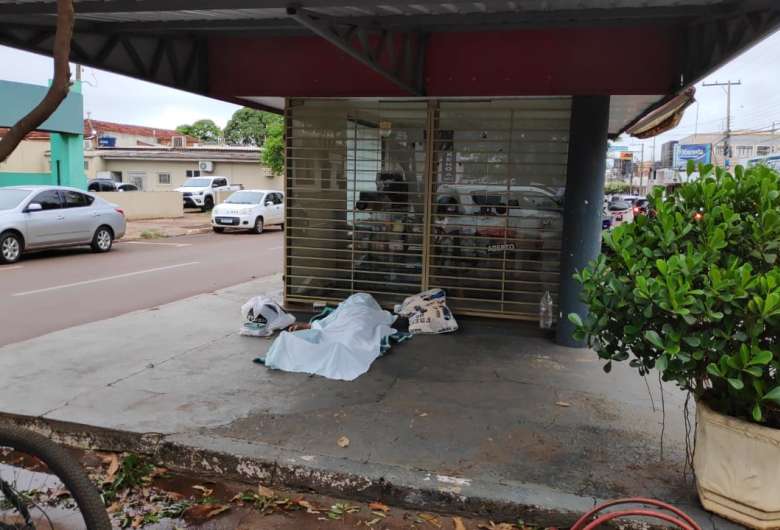 O corpo da travesti encontrado