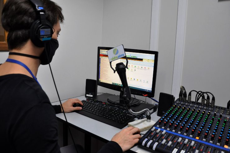 Estúdio da Rádio ALEMS
