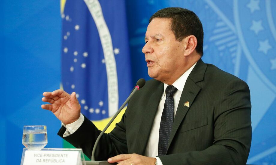 O vice-presidente Hamilton Mourão