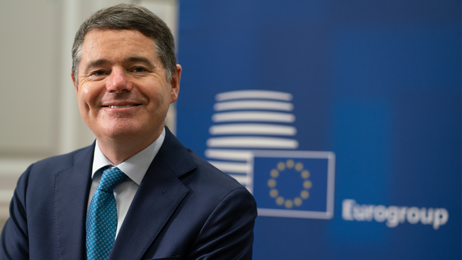 O presidente do Eurogrupo, Paschal Donohoe.