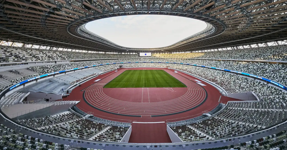 Novo Estádio Olímpico de Tóquio foi totalmente remodelado especialmente para os Jogos