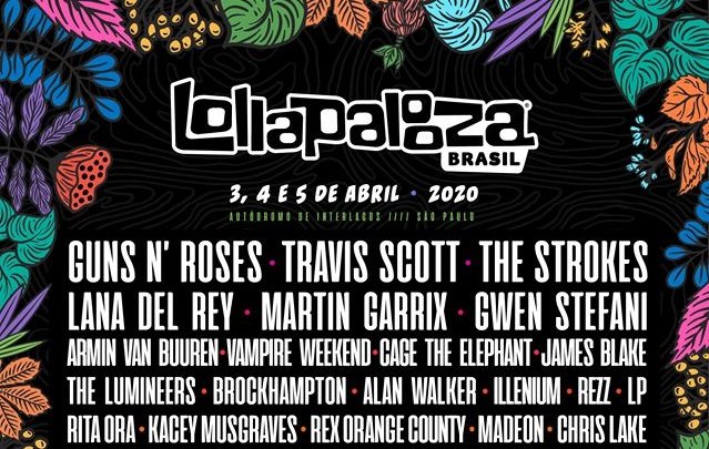 Atrações do Lollapalooza 2020, que foi adiado