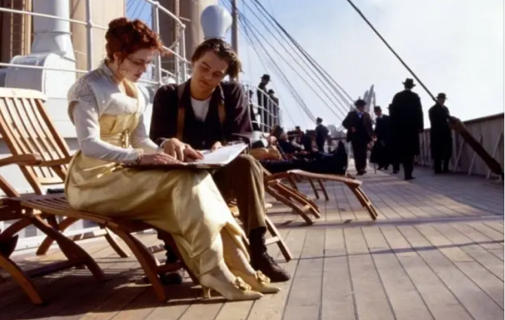 Leonardo DiCaprio e Kate Winslet em 'Titanic'