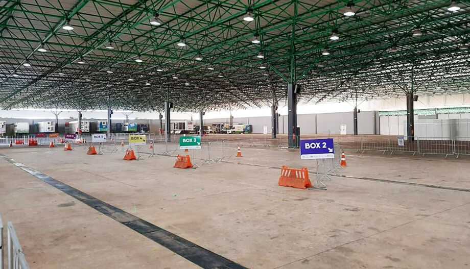 Centro de Convenções está sendo preparado