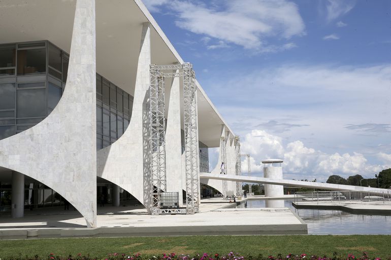 Vista geral do Palácio do Planalto, em Brasília
