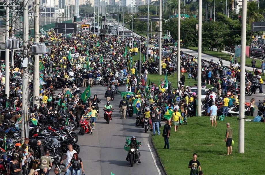 O ato deste domingo tem percurso previsto de mais de 30 quilômetros