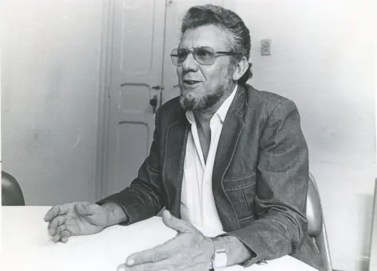 Carlos Garcia em 1984, quando lançou o livro O que é Nordeste Brasileiro.