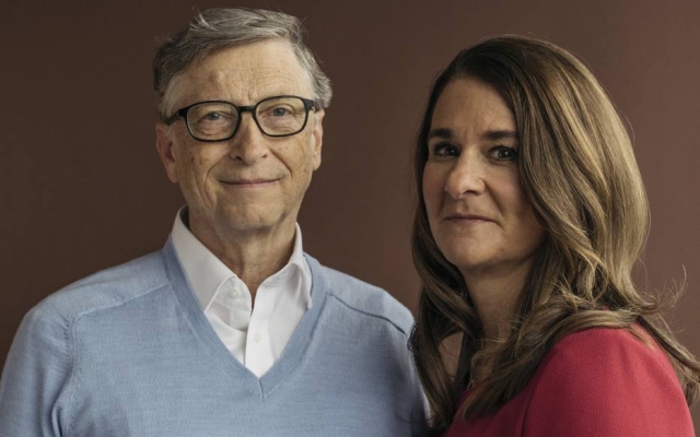 Bill Gates e sua esposa, Melinda