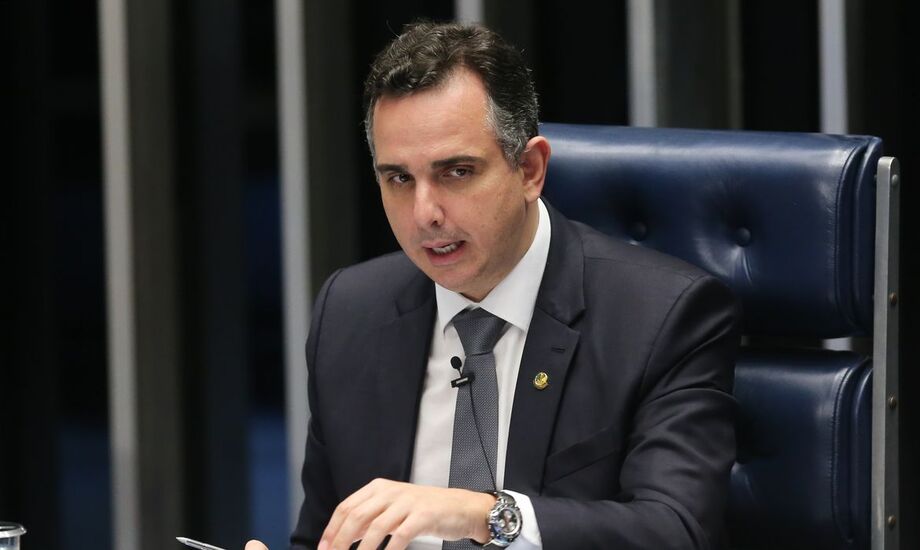 O presidente do Senado, Rodrigo Pacheco (DEM-MG)