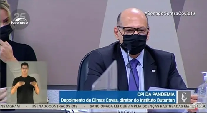 Diretor do Instituto Butantan, Dimas Covas