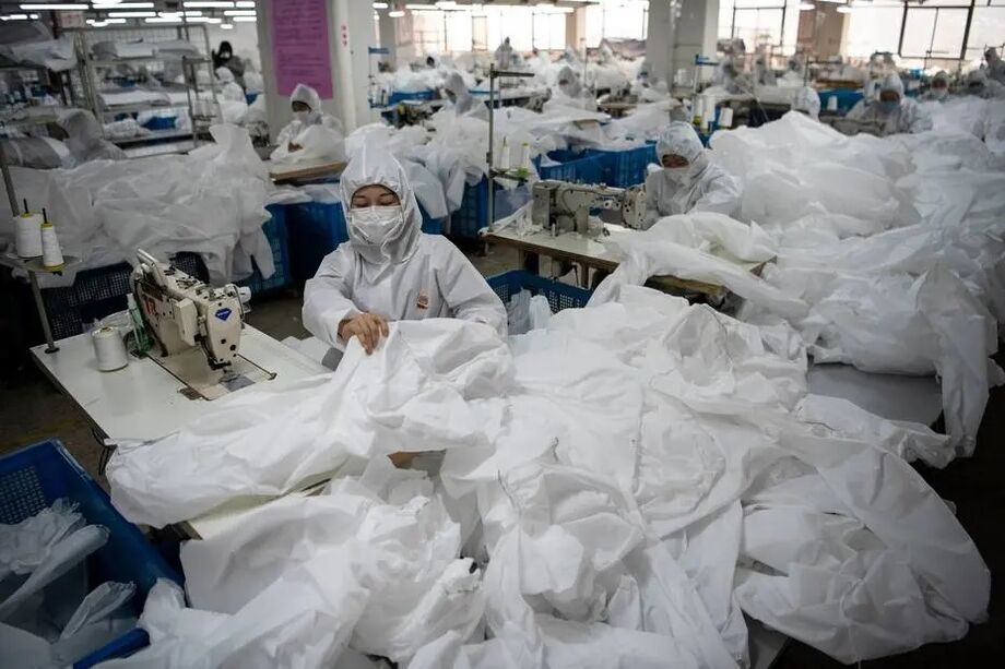 A produção industrial chinesa saltou 9,8% em abril