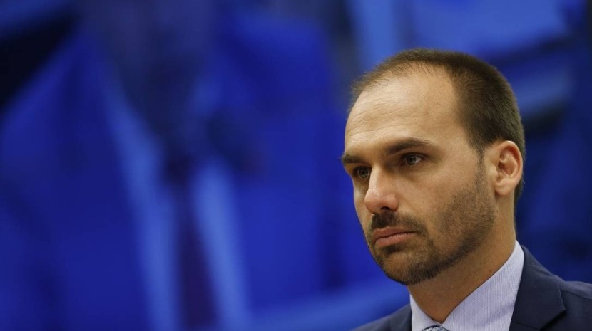 Eduardo Bolsonaro é filho do presidente Jair Bolsonaro