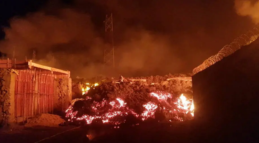'Rio de lava' do vulcão Nyiragongo avança sobre a cidade de Goma, na República Democrática do Congo