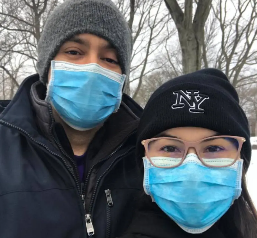 O casal de médicos Raquel e Diego Laurentino Lima, de 32 e 36 anos, se mudou para os Estados Unidos em meio à pandemia do coronavírus com vistos de 'profissionais excepcionais'